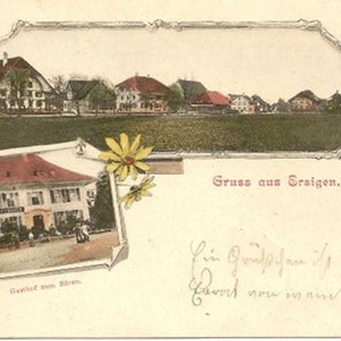 Landgasthof Bären (alte Postkarte). Vergrösserte Ansicht